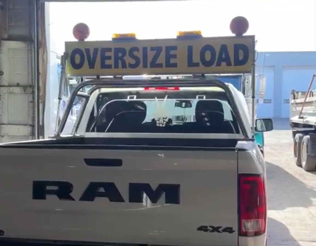 Samra Car Pilot Services oversize load escort truck
